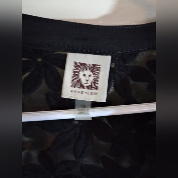 Anne Klein 16 black Lacey jacket NWT - Picture 2 of 2